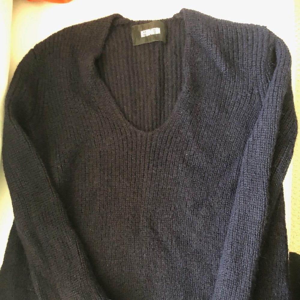 Reformation alpaca sweater xs dark blue
